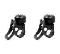 Buhdjfnke 2X Anneau de Noir pour Tout Le Corps de Cloche de Scooter Électrique avec Support à Dégagement Scooter Électrique pour M365 Pro 1S