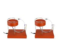 Buhdjfnke 2X Art Mouvement Perpétuel Machine Art Motion Inertiel Métal Automatique Jumping Table Jouet Orange Rouge