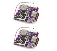 Buhdjfnke 2X Batterie Externe 22,5 W, Module d'alimentation Mobile à Charge Bidirectionnelle pour Chargeur de Batterie au Lithium, Prise en Charge PD/QC, Type-C + USB