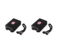 Buhdjfnke 2X Boîtier D'Amplificateur de Navigation Android Audio Stéréo de Voiture Professionnel 4x80 W Mise à Niveau du Son Haute Puissance Amplificateur HiFi