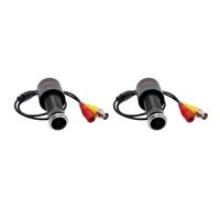 Buhdjfnke 2X Caméra Panoramique Fish-Eye 1,7 mm Grand Angle AHD 1080P PAL 2MP CCTV Visionneuse de Porte Réglable pour la Sécurité de