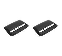 Buhdjfnke 2X Couverture Universelle de Sortie d'air D'Évent de Capot de Noir Brillant Voiture pour Couverture D'Évent D'Admission de Flux d'air D'Écope de Capot D'