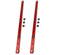 Buhdjfnke 2X Curseur de Rail en T pour le Travail Du Bois Barre à Onglets Limitable Rail Coulissant pour Scie à Table Tige de Jauge Curseur de Rail en T pour le Travail Du Bois Rouge
