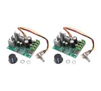 Buhdjfnke 2X DC 6-60V 30A LED Réglable Régulateur de Vitesse de Moteur Numérique PWM Contrôleur de Vitesse de Moteur à Courant Continu 12V 24V 36V 48V