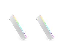 Buhdjfnke 2X Dissipateur Thermique de Mémoire Universel 5 V 3 Broches ARGB Aura Sync Module de Mémoire DDR3 DDR4 DDR5 RAM Accessoires Informatiques Argent