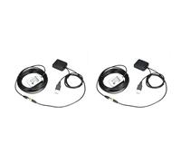 Buhdjfnke 2X GPS Antenne Navigateur Signal Amplificateur Récepteur + Émetteur Booster Ensemble pour Voiture Système de Navigation