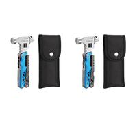 Buhdjfnke 2X Marteau Multifonctionnel à Tête Ronde, Pince à Clous Pliante, Marteau à Outils Intégré Combiné Monté sur Véhicule D'Urgence
