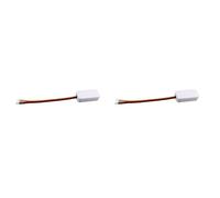 Buhdjfnke 2X Mini Détecteur de Mouvement à Micro-Ondes Pénétrable DC3-24 V - Interrupteur Marche/Arrêt Automatique, Délai de 30 S, pour Placard, Couloir, Blanc
