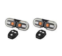 Buhdjfnke 2X Nouveau Smart Bike Light Set USB Rechargeable Vélo Tour Lampe Vélo Lanterne Accessoires LED Feu