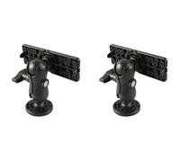 Buhdjfnke 2X Support de Sondeur de Bateau Support de Base de Sondeur de Profondeur à 360 Degrés Support de Détecteur de Poissons Universel Plaque de Carte GPS
