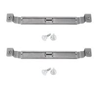 Buhdjfnke 2X Support de Spatule pour Plaque Chauffante Réglable, Support à Outils de Barbecue en Acier Inoxydable Incurvé, Universel Toutes Les Accessoires de Barbecue