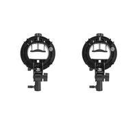Buhdjfnke 2X Support de Type S pour Support de Monture Bowens Support de Type S pour Speedlite Flash Snoot Softbox