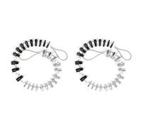 Buhdjfnke 2X Testeur de Filetage Portable Boulon Écrou Vis Boulon Écrou Vis Vérification Vérificateur 26 Mâle/Taille Jauge Kit D'Outils de Mesure