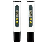 Buhdjfnke 2X Testeur D'Eau Numérique Tds Meter-Kits de Test D'Eau pour L'Eau Potable pour, Puits, Test de L'Eau Du (Sans Batterie)