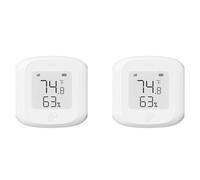 Buhdjfnke 2X Tuya Smart Zigbee LCD Capteur de Température et D'Humidité Détecteur Sans Liaison Intelligente Prise en Charge de