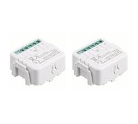 Buhdjfnke 2X Zigbee Interrupteur Variateur de Rideau MINI Module Intelligent C04 Disjoncteur de Commande Module de Commutateur de Rideau Interrupteur Intelligent Zéro Feu