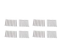 Buhdjfnke 32 Pieces M3x30MM Pick-Up de Guitare Electrique de Humbucker Reglage L'Hauteur Vis et Ressort - Argent