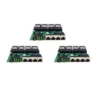Buhdjfnke 3X 100M POE Inverse Fast Ethernet Fibre Commutateur 4F4E Sortie 12V Convertisseur de Média Optique Ethernet SC PCBA Plaque Métro Carte