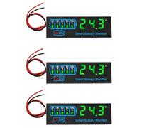 Buhdjfnke 3X 18650 Li-Ion Lipo Lithium Test 7-55V Acide Batterie Indicateur de Niveau Testeur LEDAffichage Compteur Module Capacité Tension Compteur,B
