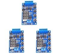 Buhdjfnke 3X DC 12 V 24 V Lumière LED Numérique Temporisation Temporisation Relais Relais Circuit de Commutation Double Module de Carte de Commande de Tube Mos
