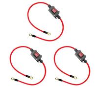Buhdjfnke 3X Interrupteur de Câblage DC12V DC12-24V DPST Interrupteur de Câblage Double Face 25A IP65 avec Interrupteur Marche/Arrêt à Connexion/Déconnexion