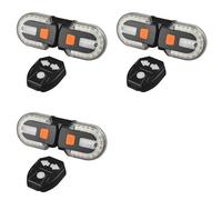 Buhdjfnke 3X Nouveau Smart Bike Light Set USB Rechargeable Vélo Tour Lampe Vélo Lanterne Accessoires LED Feu