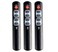 Buhdjfnke 3X Télécommande d'apprentissage Intelligente Télécommande TV 6 Gros Boutons pour TV, Décodeur, DVD, Magnétoscope