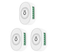 Buhdjfnke 3X Tuya Smart WiFi Ventilateur Ventilateur de Plafond Commutateur Module Réinitialisation Double Mode Contrôleur de Commutateur Vocal pour Home Blanc