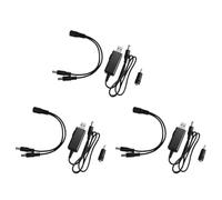 Buhdjfnke 3X USB Boost Câble 5V Intensifier à 9V 12VDc Tension Convertisseur Transformateur de Tension 1A Élévateur Régulateur de Puissance Dc avec Interrupteur et Affichage Led de Voltmètre