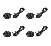 Buhdjfnke 4X Antenne WiFi Antenne Extension de Cuivre Pur Rp-SMA Mâle à avec Base Magnétique de Câble de 3 Mètres pour Carte Réseau sans de Routeur