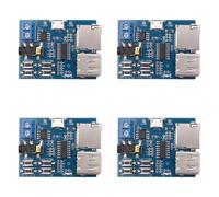 Buhdjfnke 4X DéCodeurs sans Perte Mp3 DéCodage Amplificateur de Puissance Lecteur MP3 Module Audio Mp3 Decoder Board Support TF Card USB