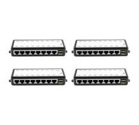 Buhdjfnke 4X Diviseur de Poe D'Injecteur de 8 Ports de Poe pour L'Alimentation de Caméra de Poe de Réseau de Vidéosurveillance sur Ethernet Ieee802.3af