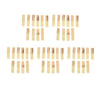 Buhdjfnke 50Pcs Anches pour Saxophone Alto Mib Anches Sax Pièces et Accessoires pour Instruments à Vent Force 2.5