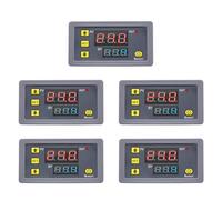 Buhdjfnke 5X Relais Temporisé Numérique Affichage LED Minuterie de Cycle Interrupteur de Commande Relais Temporisé Réglable Interrupteur Temporisé AC110-220V