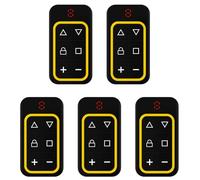 Buhdjfnke 5X Télécommande de Porte de Garage Multifréquence 8 Canaux 270-868 MHz Copie Télécommande Identification Automatique de la Fréquence Jaune