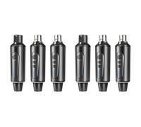 Buhdjfnke 6 Pièces Microphone sans Système XLR Microphone Convertisseur Adaptateur 2.4GHz Émetteur Récepteur pour Condenseur Dynamique Mic