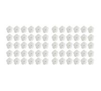 Buhdjfnke 60 Pièces Éponges Filtrantes Blanches de Type Fleur pour Piscine, Absorbant L' et Les Résidus D'