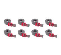 Buhdjfnke 8 Pièces Randonnée Escalade Ceintures de Tension Boucle Tie-Down 1.4m Ceinture Cargo Sangles Cordon Nylon Corde avec Crochet à Libération