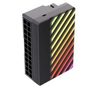 Buhdjfnke Adaptateur de carte mère ATX Power 24P vers adaptateur rotatif à 90° 24 broches Connecteur d'artefact de câblage