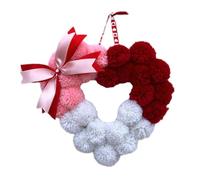 Buhdjfnke Amour Saint Valentin Pelote de fourrure Guirlande Peluche Amour Décoration d'intérieur Décoration de Proposition Décoration de mariage D