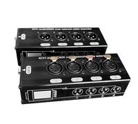 Buhdjfnke Amplificateur de signal réseau 4 canaux 4 XLR vers RJ45 pour le son de scène, l'éclairage et d'enregistrement, facile à utiliser, finition soignée