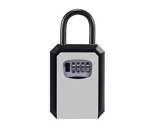 Buhdjfnke Boîte à code décorative à 4 chiffres - mural - Pas de perçage nécessaire - Utilisation domestique - Entrée de chantier - Serrure à mot de passe B