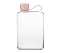 Buhdjfnke Bouteille d'eau carrée, 500 ml, gobelet plat portable, bouteille d'eau froide étroite, bouteille d'eau de sport, bouteille d'eau d'été pour la randonnée C