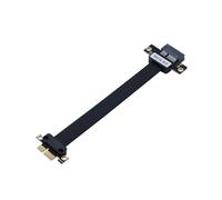 Buhdjfnke Carte riser PCIE 1X 20 cm PCIE X1 Extender 16 Gbps PCI Express 4.0 X1 vers X1 Câble d'extension Ordinateur B