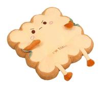 Buhdjfnke Coussin de siège super mignon, carré et rond, antidérapant, en peluche, pour une utilisation au bureau et à comme cadeau pour B