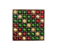 Buhdjfnke Décorations d'arbre de Noël - Ornements 49 pièces 3,5 cm - Incassables - Petites suspensions B