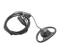 Buhdjfnke Écouteurs intra-auriculaires en forme de D 2 broches avec microphone pour radios bidirectionnelles Gp88S, Gp300, Gp68, Gp2000, Gp88, Gp3188, Cp040, Cp1200, A8, A6, A10, A12