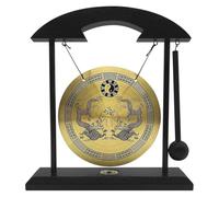 Buhdjfnke Feng Shui Carillon en laiton avec support et maillet délicat Décoration de bureau