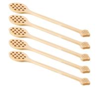 Buhdjfnke H-Oney Spoon Cuillère mélangeur en bois avec nid d'abeille, cuillère à miel, cuillère mélangeur, batteur à main B