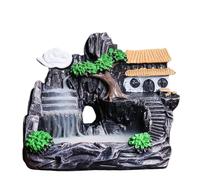 Buhdjfnke High Mountain Flowing Waterfall Backflow Brûleur d'encens Maison Fragrance Diffuseur Brûleur d'encens Décoration, D
